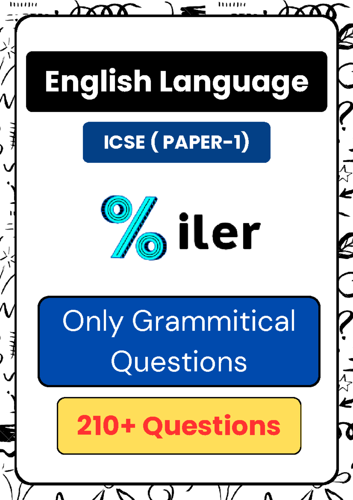 Grammar - ICSE 2024 - English Language ICSE ( PAPER-1) 210+ Questions ...