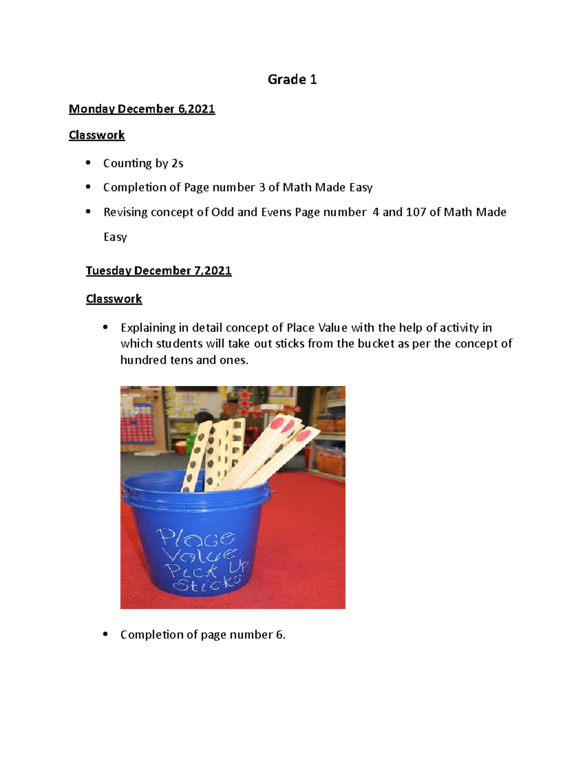 Week 8 Maths grade 1 - Help for teachers to guide and to provide ...