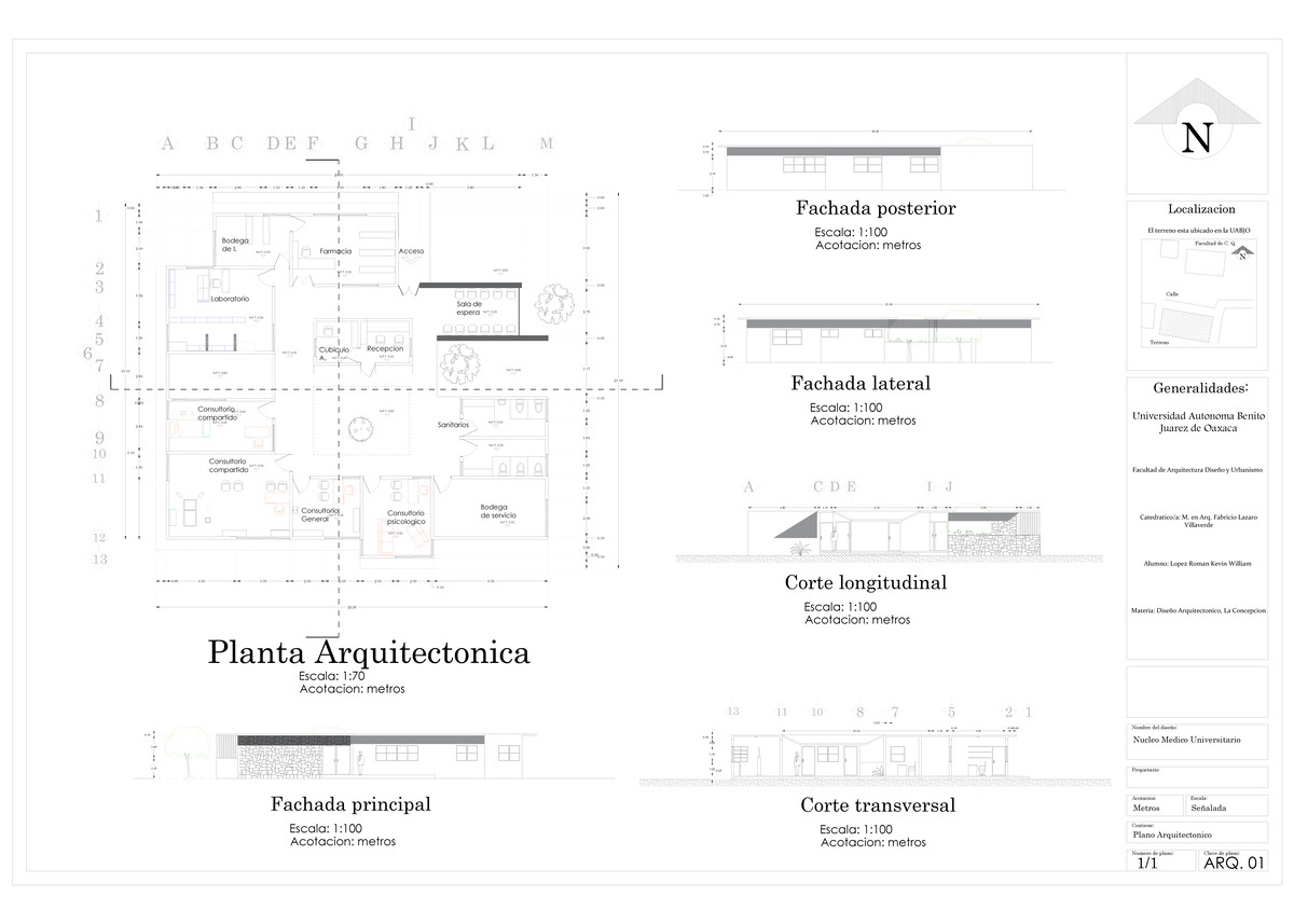 D. A.C-Model WILL - N Localizacion Generalidades: Numero de plano: 1 ...