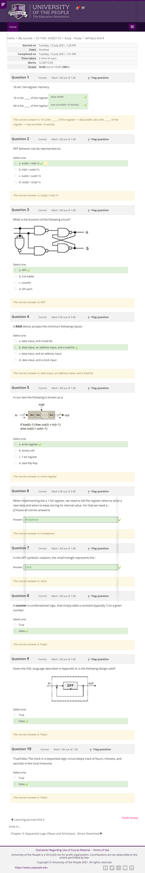 Self-Quiz Unit 4: Attempt review