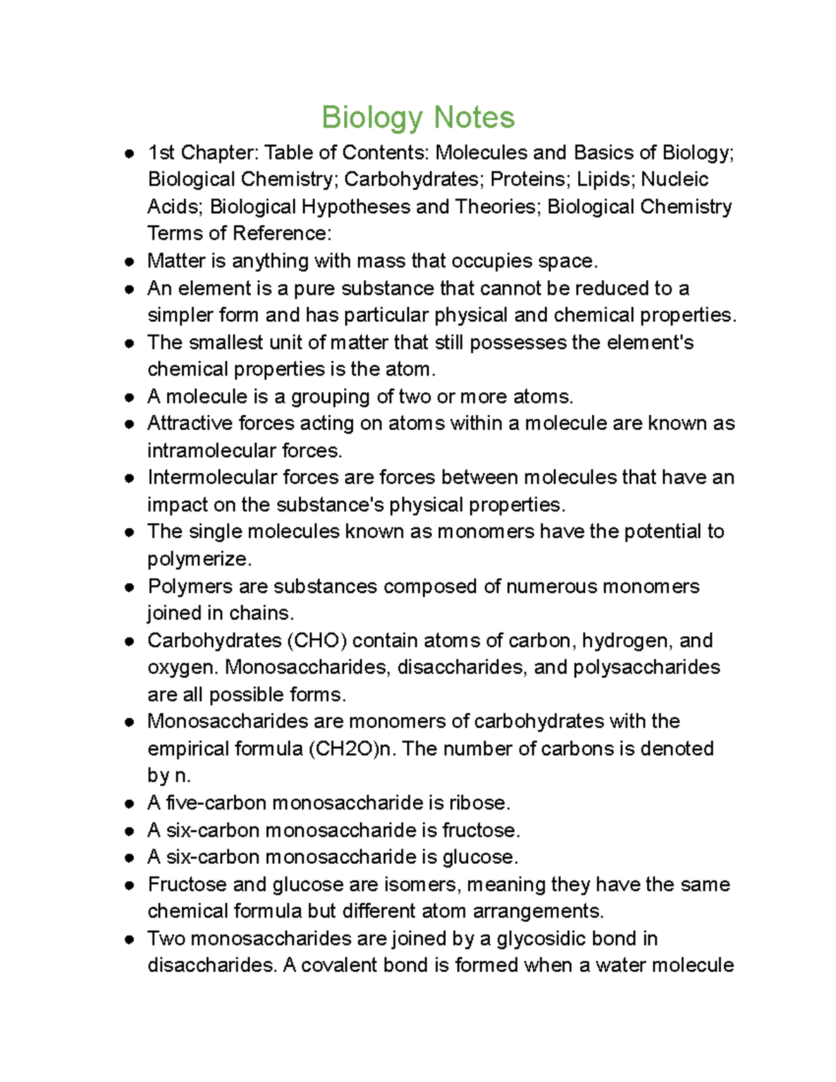 biology-notes-biology-notes-1st-chapter-table-of-contents-molecules