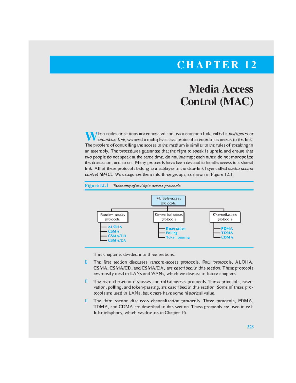 Chapter 12 - Media Access Control (MAC) - 325 C H A P T E R 1 2 Media ...