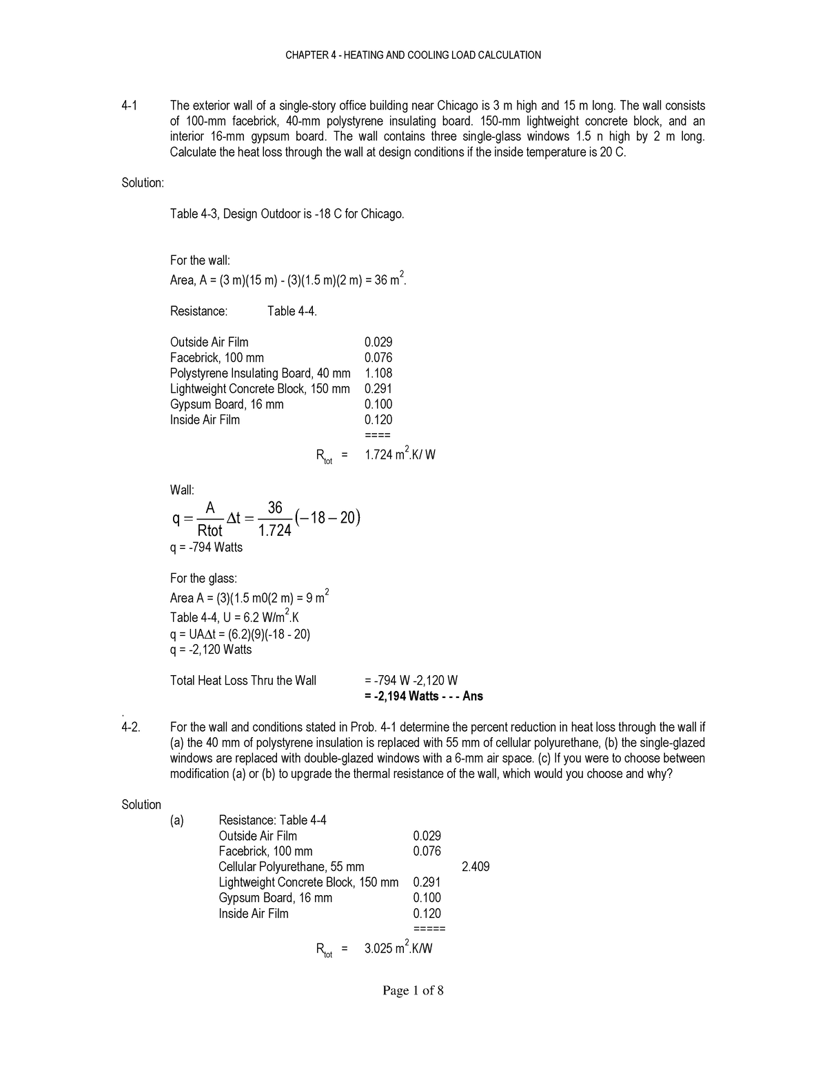 heating-and-cooling-load-calculation-4-1-the-exterior-wall-of-a