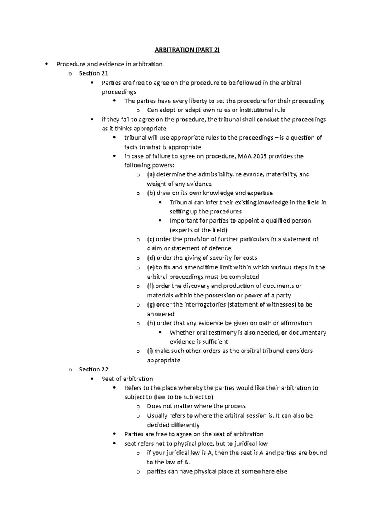 Arbitration Part 2 Arbitration Part 2 Procedure And Evidence In Arbitration Part 2 Arbitration Part 2 Procedure And Evidence In