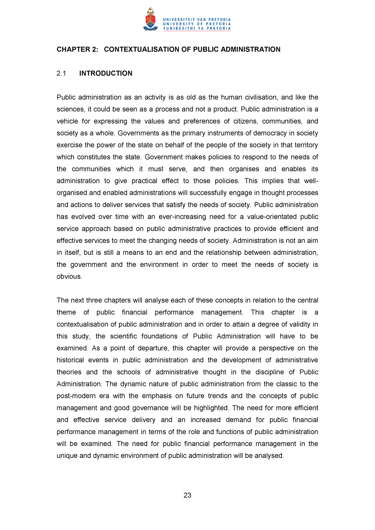 public administration thesis pdf