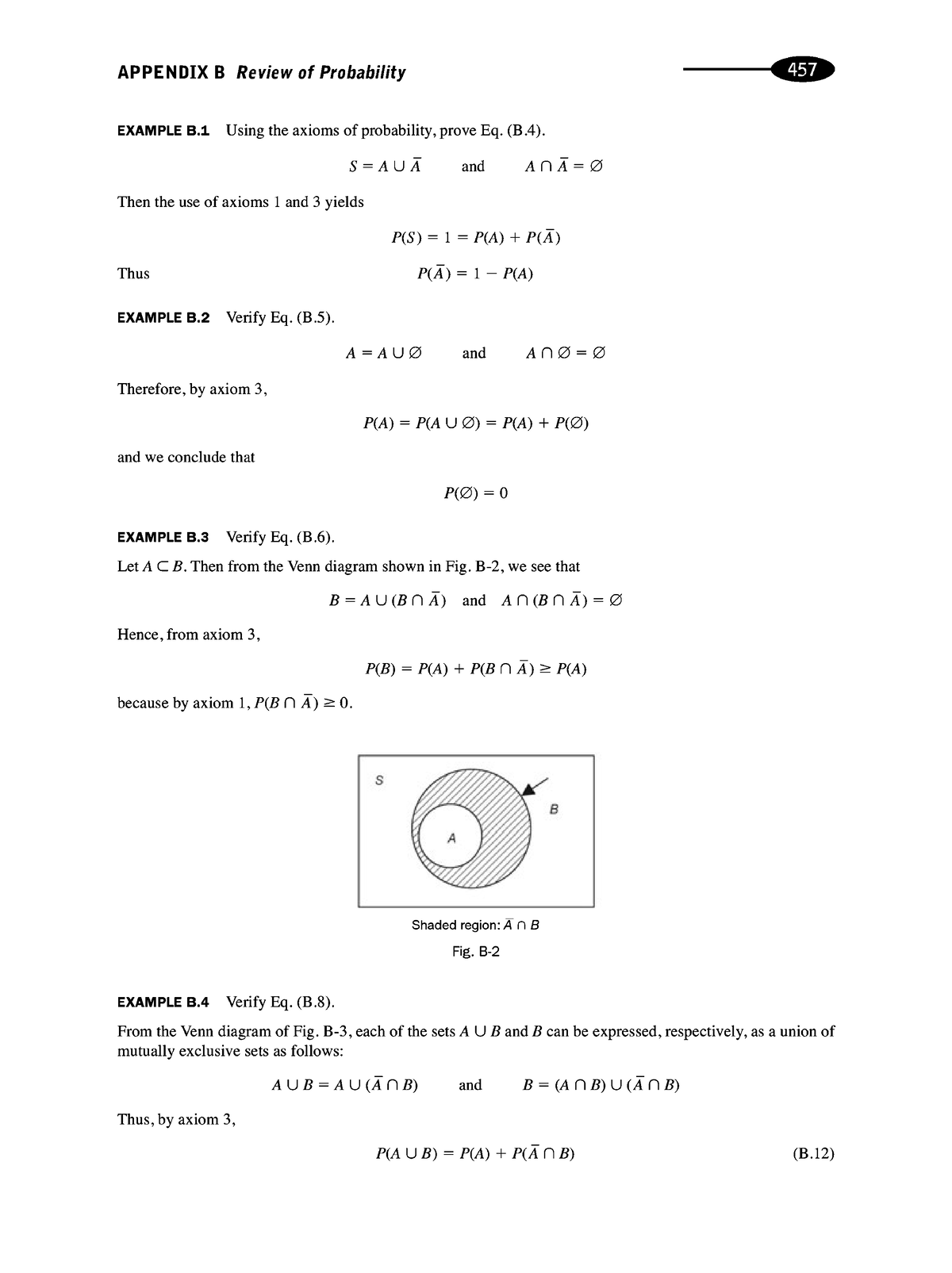 Schaums-outlines(S And S)-11 - EXAMPLE B Using The Axioms Of ...