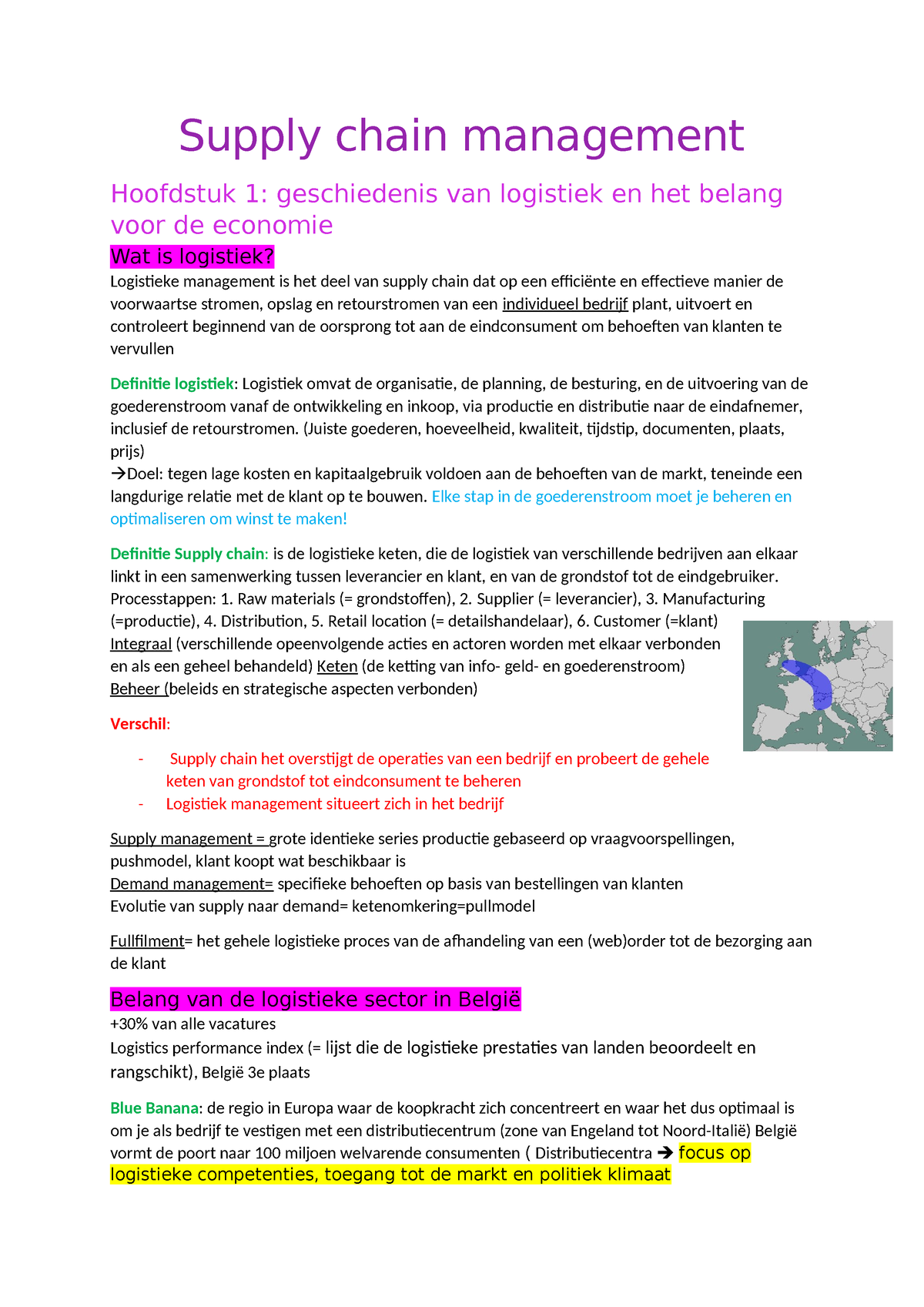 Samenvatting Supply Chain Management - Supply Chain Management ...