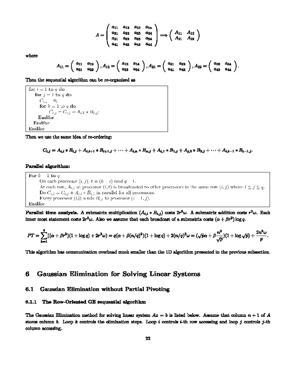 gauss-elimination-dsfsdfd-high-performance-computing-studocu