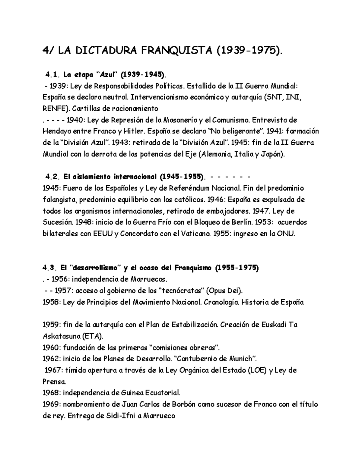 Historia De España 2º: La Dictadura Franquista (1939 - 1975).pdf
