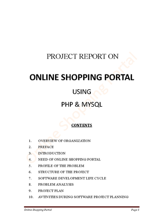 E commerce website project report pdf free - 1 CHAPTER 1 INTRODUCTION ...