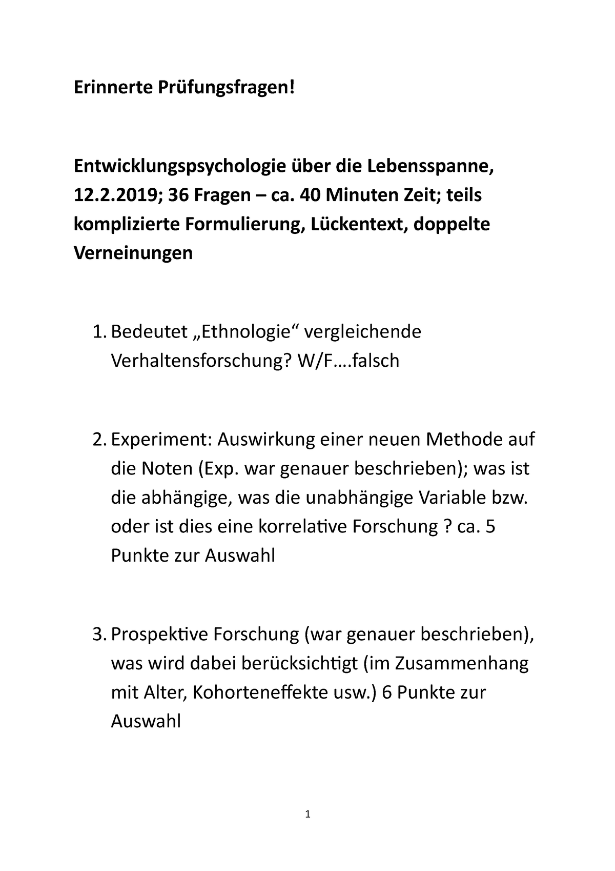 Erinnerte Pr Fungsfragen - Erinnerte Prüfungsfragen ...