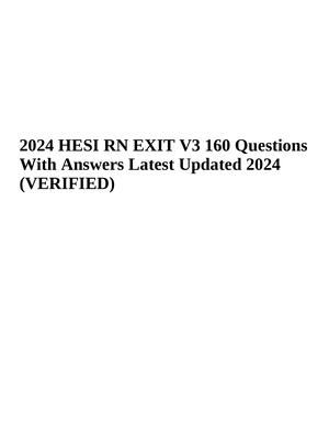 PEDS OB HESI Practice Questions AND Answers 2024 - PEDS/OB HESI ...