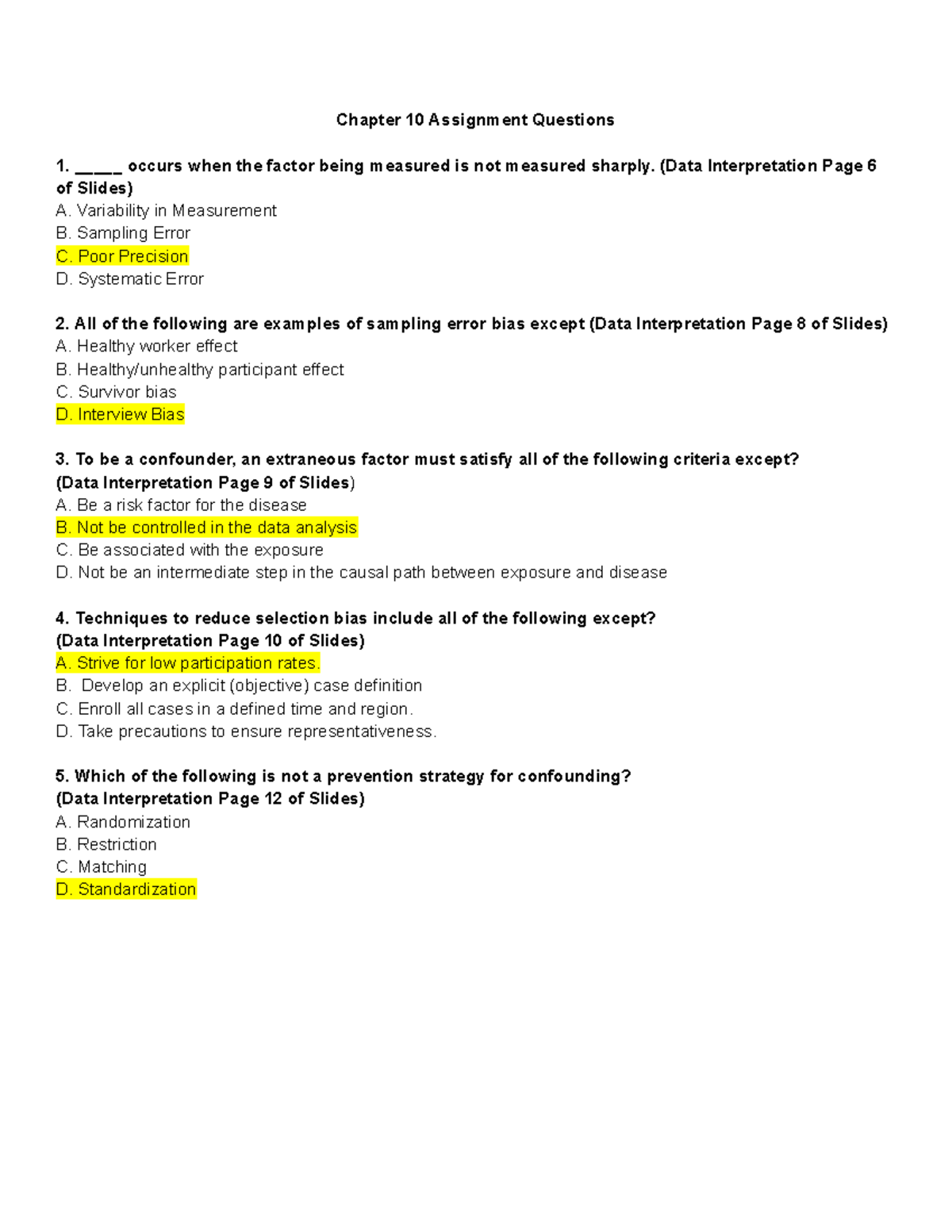 assignment chapter 10 quiz