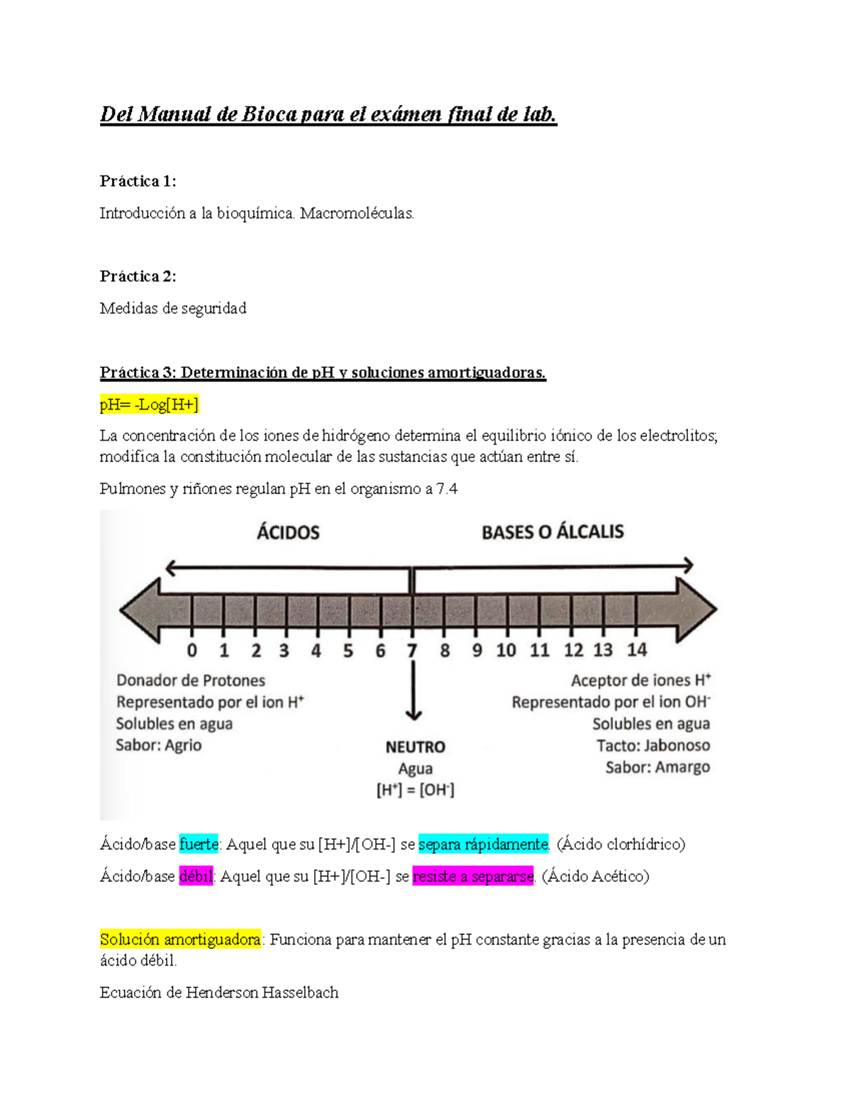 Del Manual De Bioca Para El Exámen Final De Lab - Práctica 1 ...