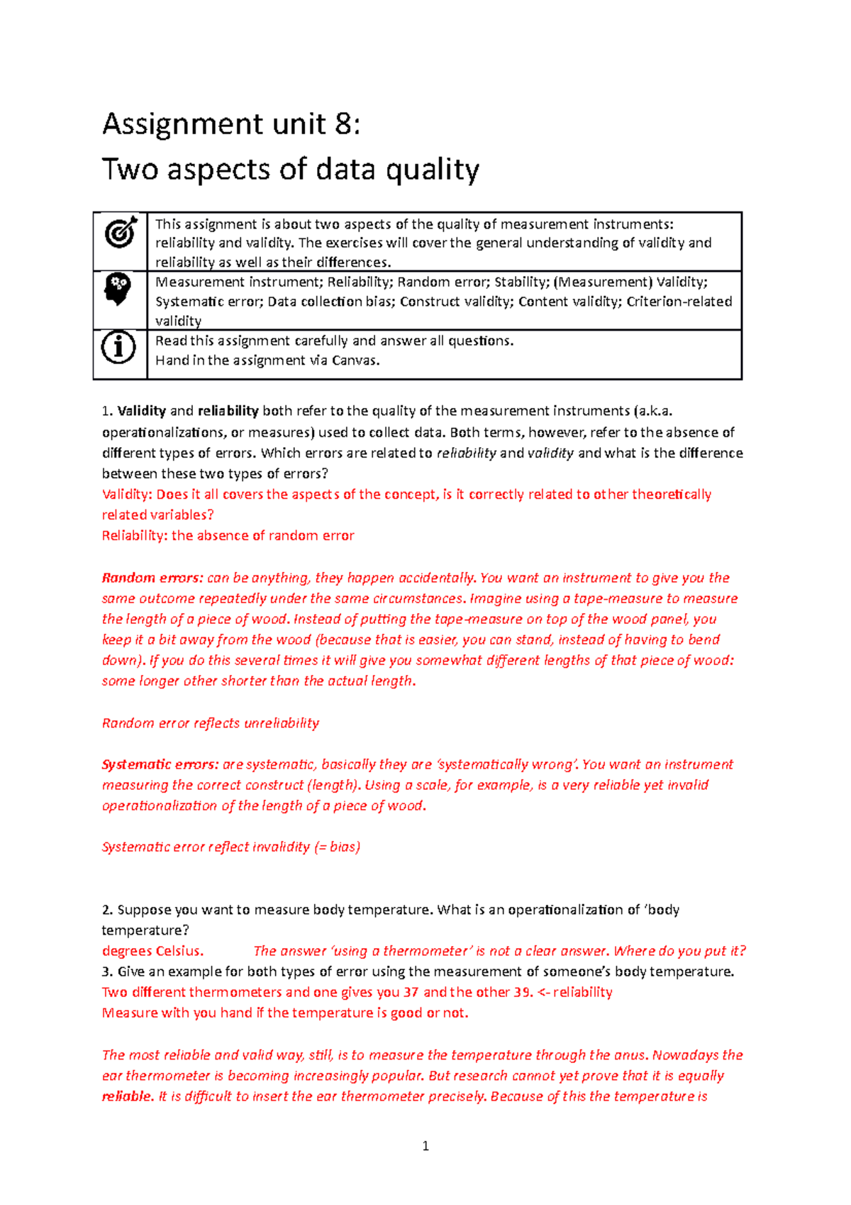 what is quality assignment