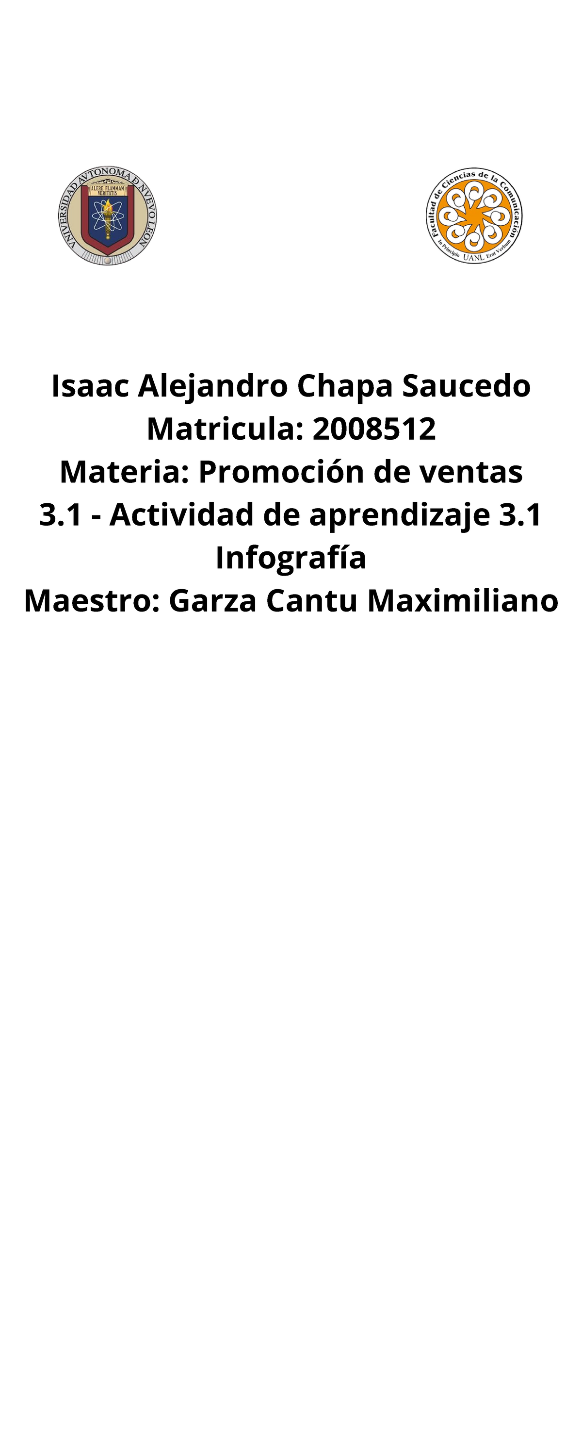 Saucedo Chapa Isaac Evidencia 3 - Promoción de Ventas - Isaac Alejandro ...