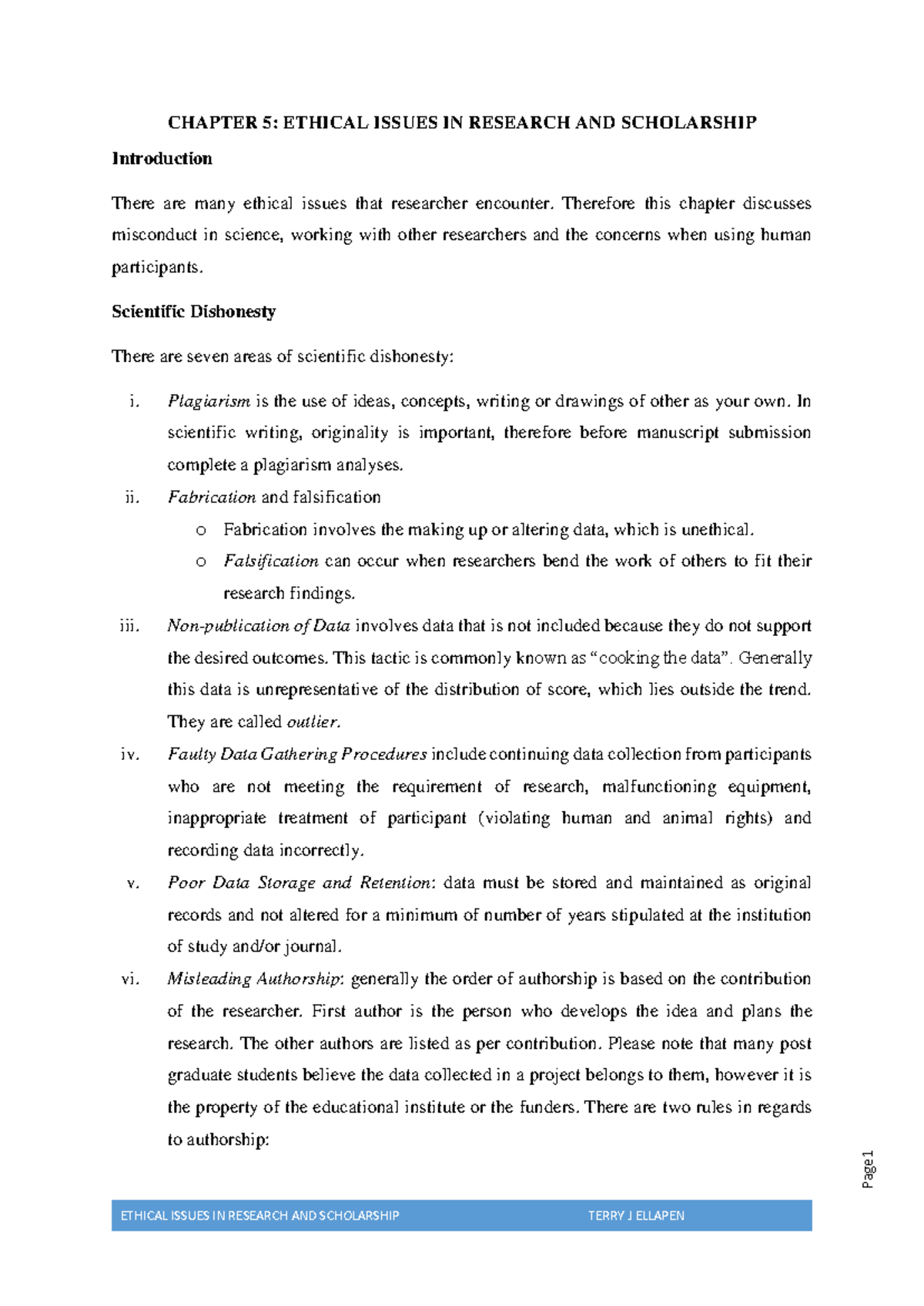 Chapter+5+ Ethical+ Issue+IN+ Research+AND+ Scholarship - Page 1 - This Is Us Season 4 And 5 Dvd