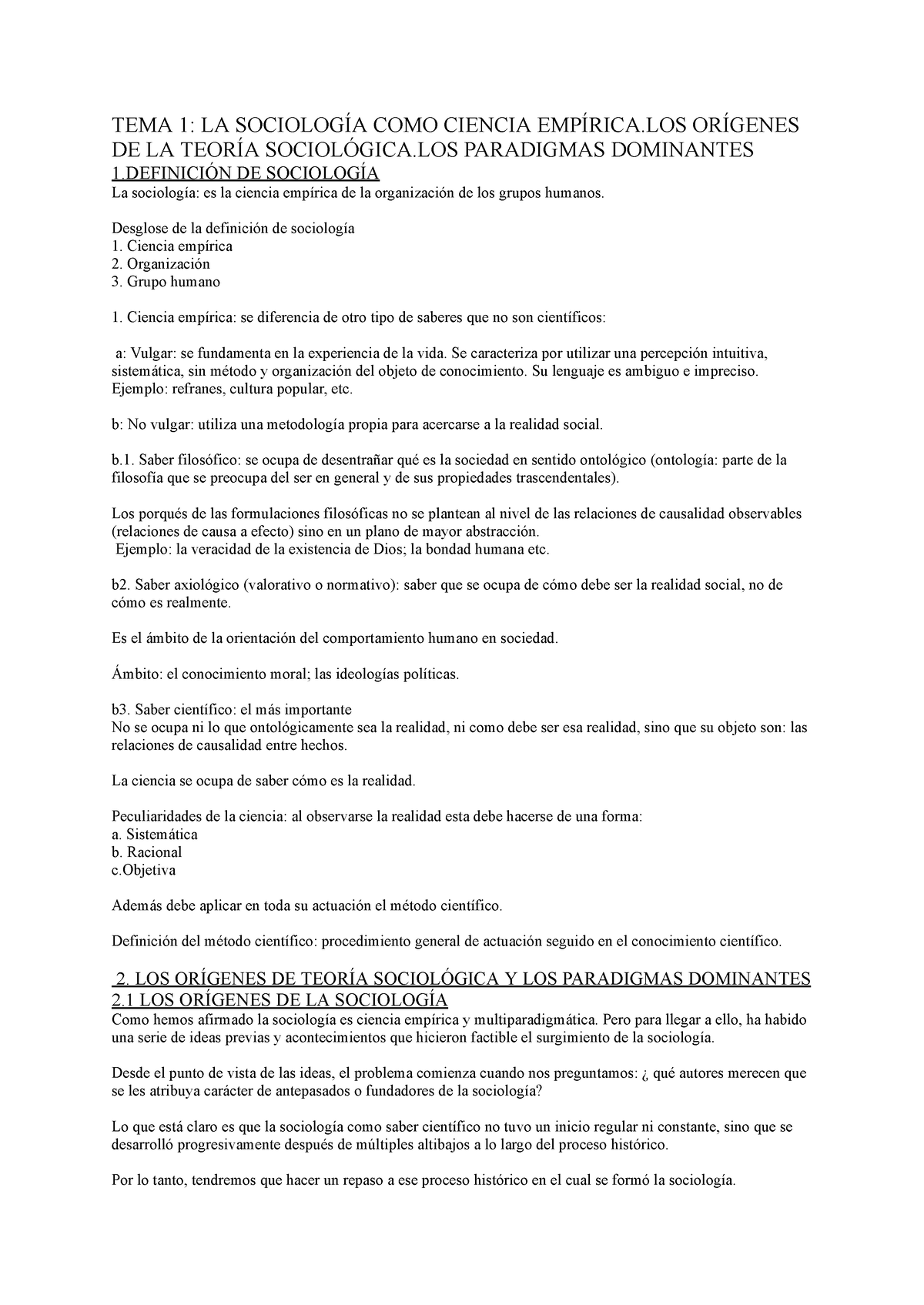 Tema 1 La Sociología Como Ciencia Empírica Tema 1 La SociologÍa Como Ciencia EmpÍrica 0645