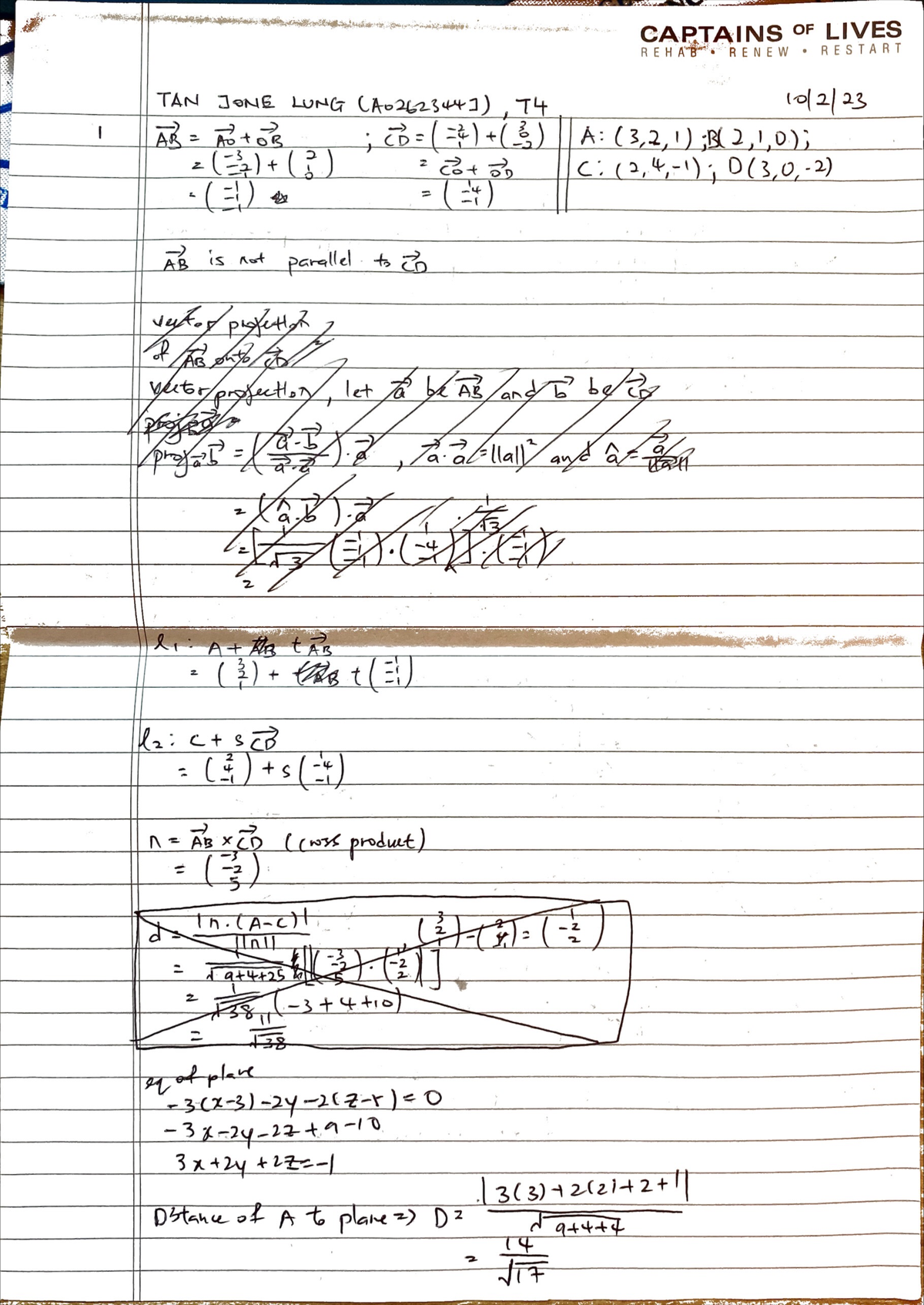 A0262344 J HW1 - Hw Solution Lamo - MA2001 - Studocu