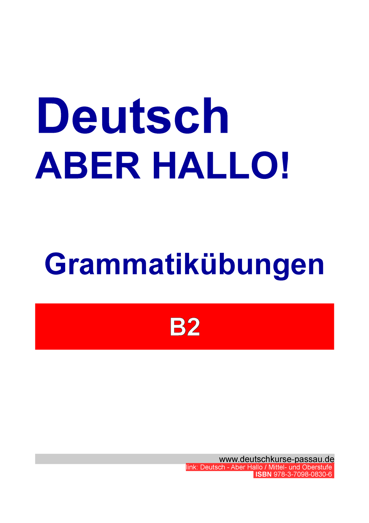 B2 Skript Gr - B2 Grammatik - Deutsch ABER HALLO! Grammatikübungen B ...