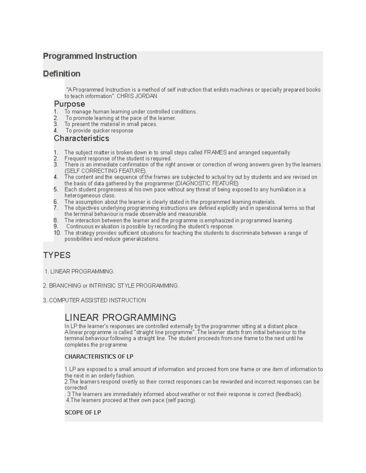 What Is Programmed Instruction Design Talk