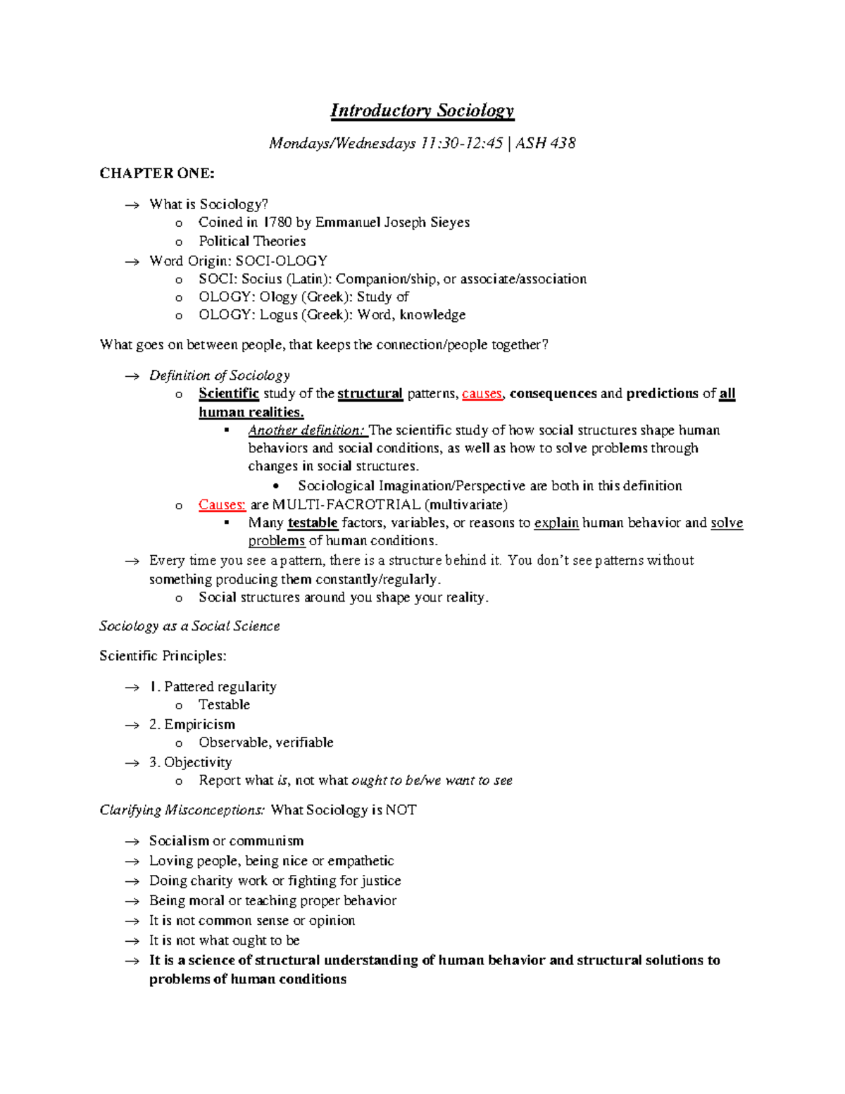 Sociology Chapter 9 – Social Stratification