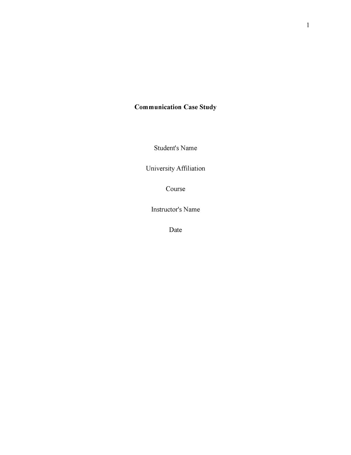 corporate communication case study pdf