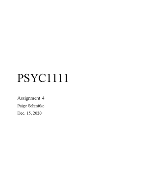 PSYC1111 Schmitke Assignment 2 12Aug2020 - PSYC Assignment 2 Paige ...