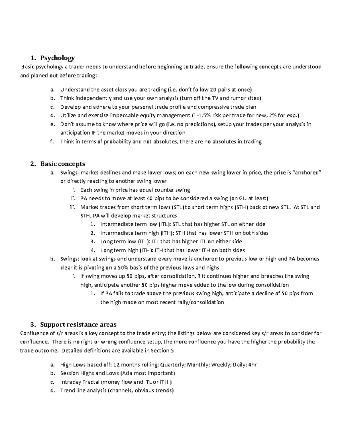 Forex Technical Analysis Summarized - 1. Psychology Basic psychology a ...