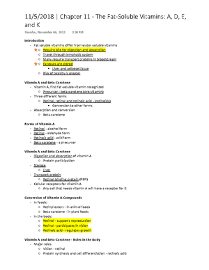 Exam 3 - Study Guide - Nutr 251: Introductory Principles Of Nutrition ...