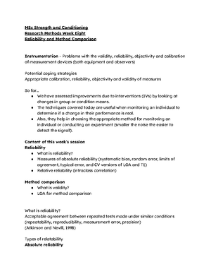 MSc SC Week 3 Research Methods - Week three Research Methods ...