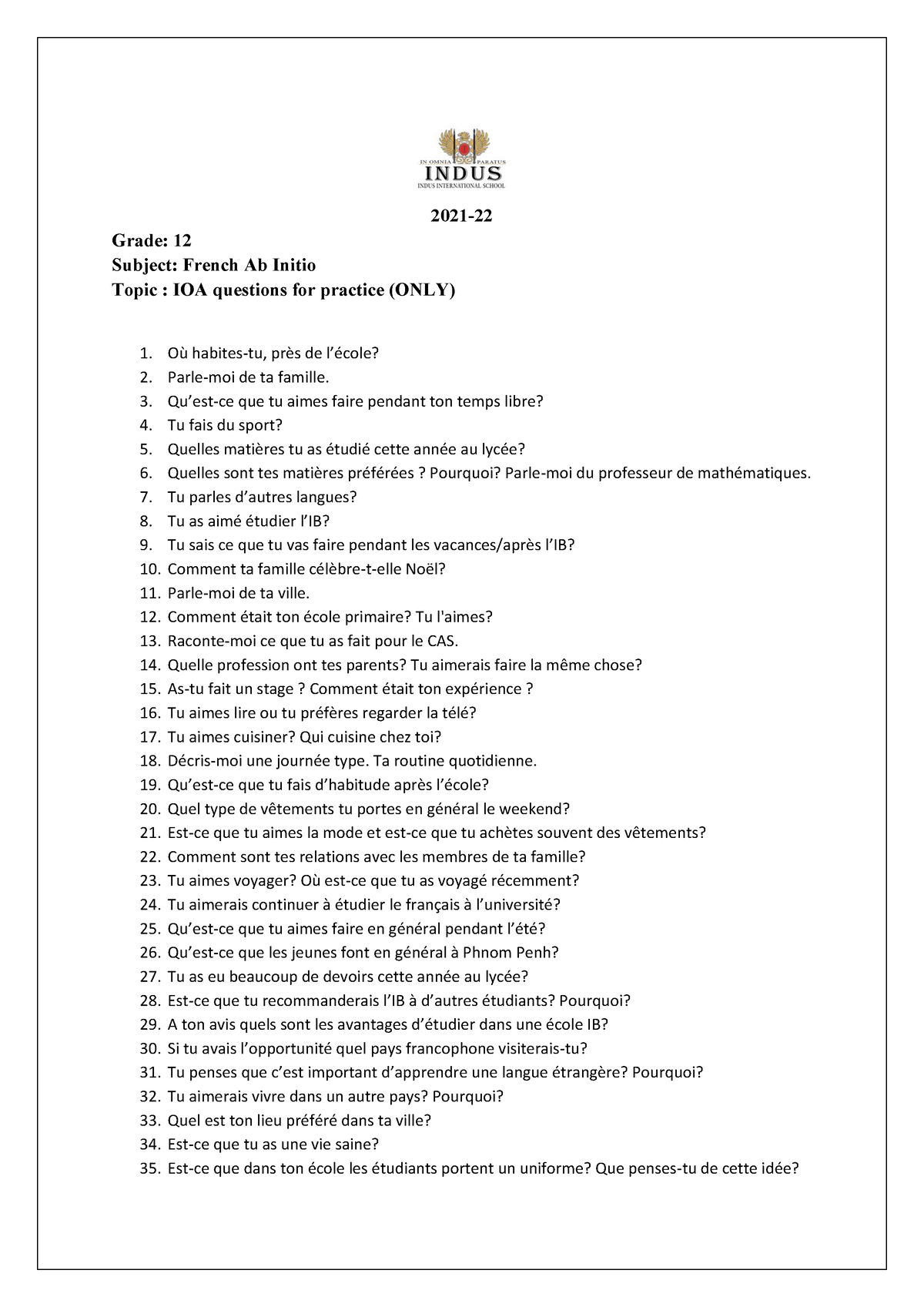 ioa-practice-questions-for-french-2021-grade-12-subject-french-ab