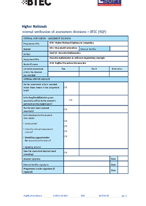 Applied programming & Design principles - Pearson Higher Nationals in ...