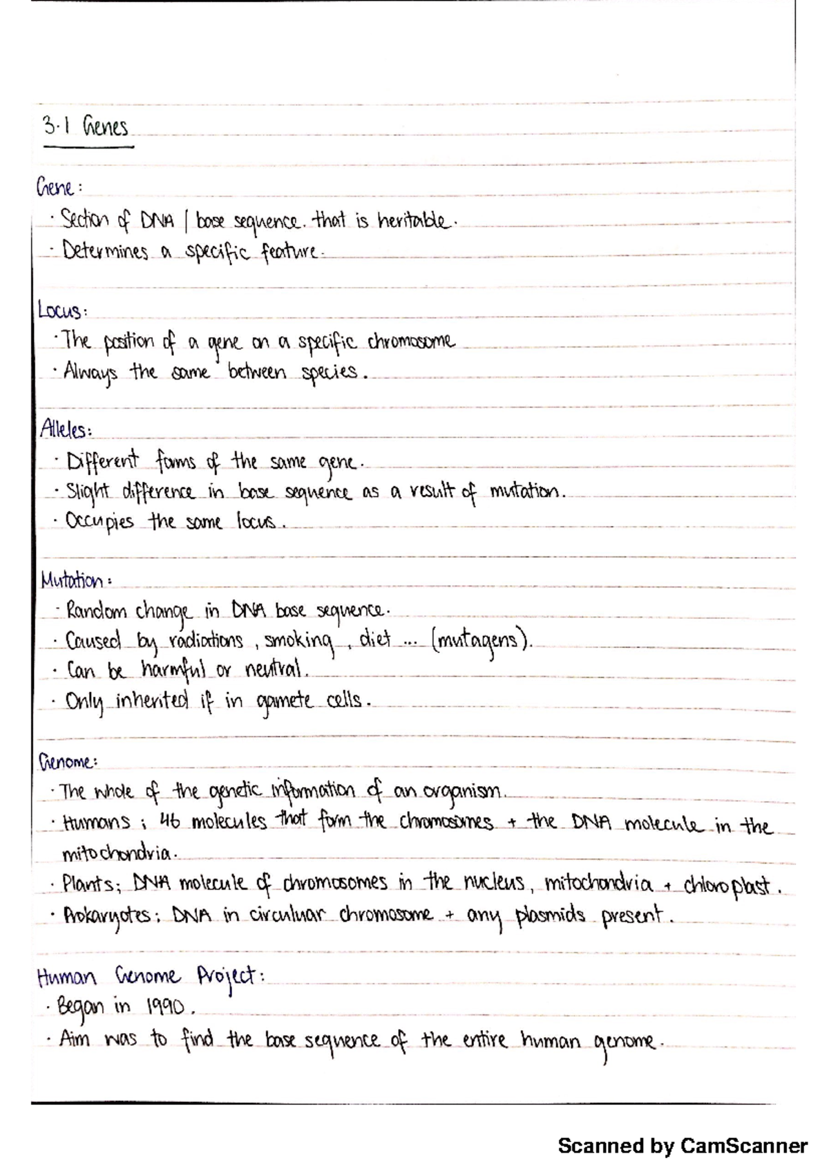 IB Biology HL Chapter 3 Condensed - Studocu