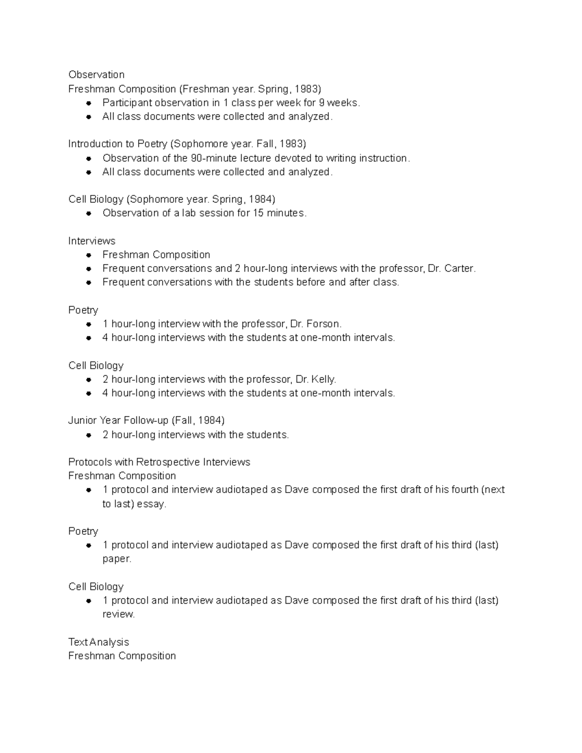 A Stranger in Strange Lands - Observation Freshman Composition ...