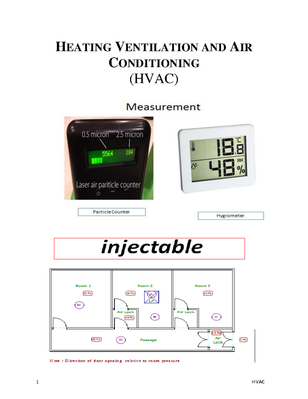 Measurementandrequirement HEATING VENTILATION AND AIR CONDITIONING