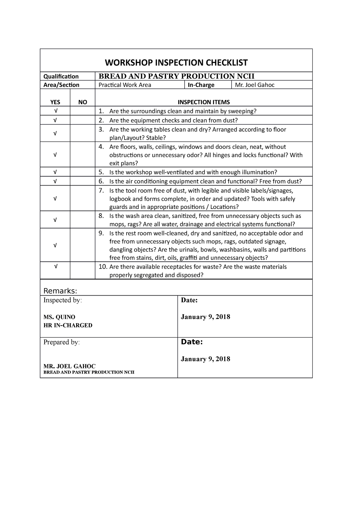 inspection-checklist-housekeeping-workshop-inspection-checklist