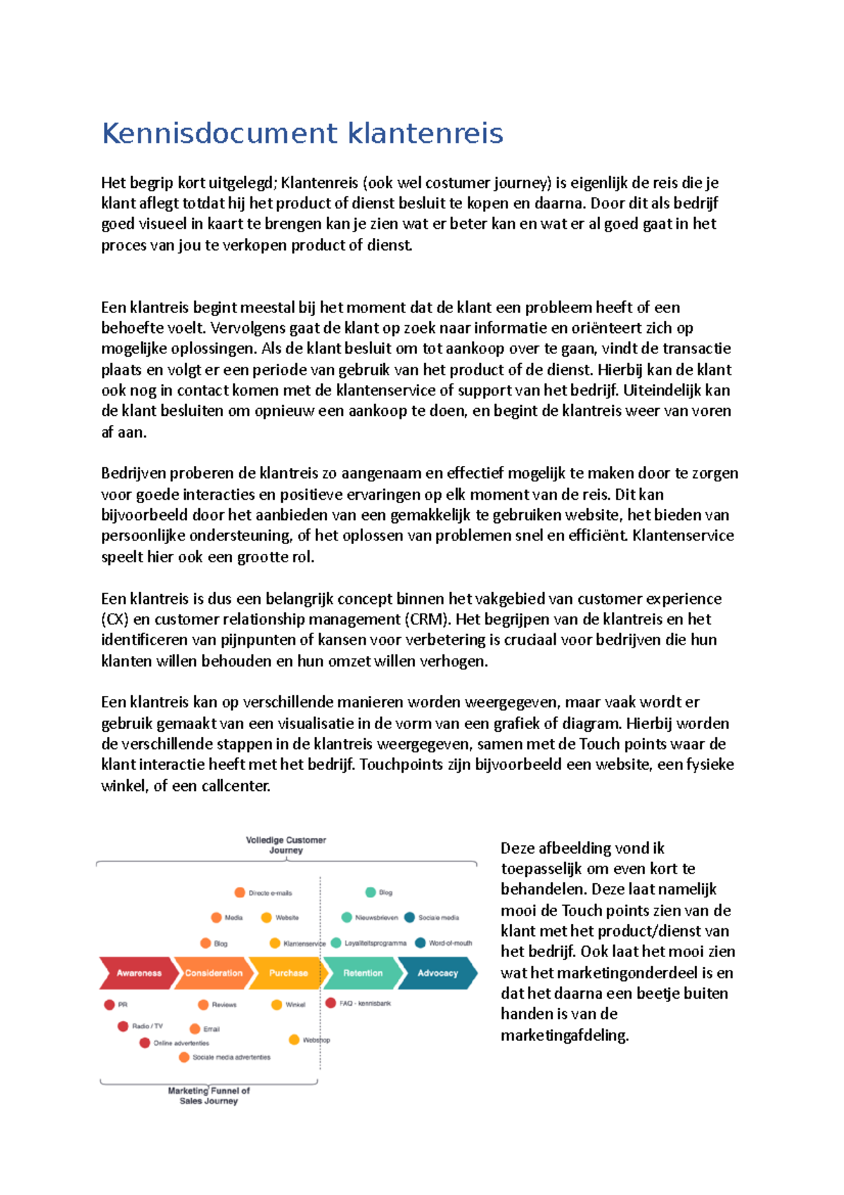Kennisdocument klantenreis - Door dit als bedrijf goed visueel in kaart ...