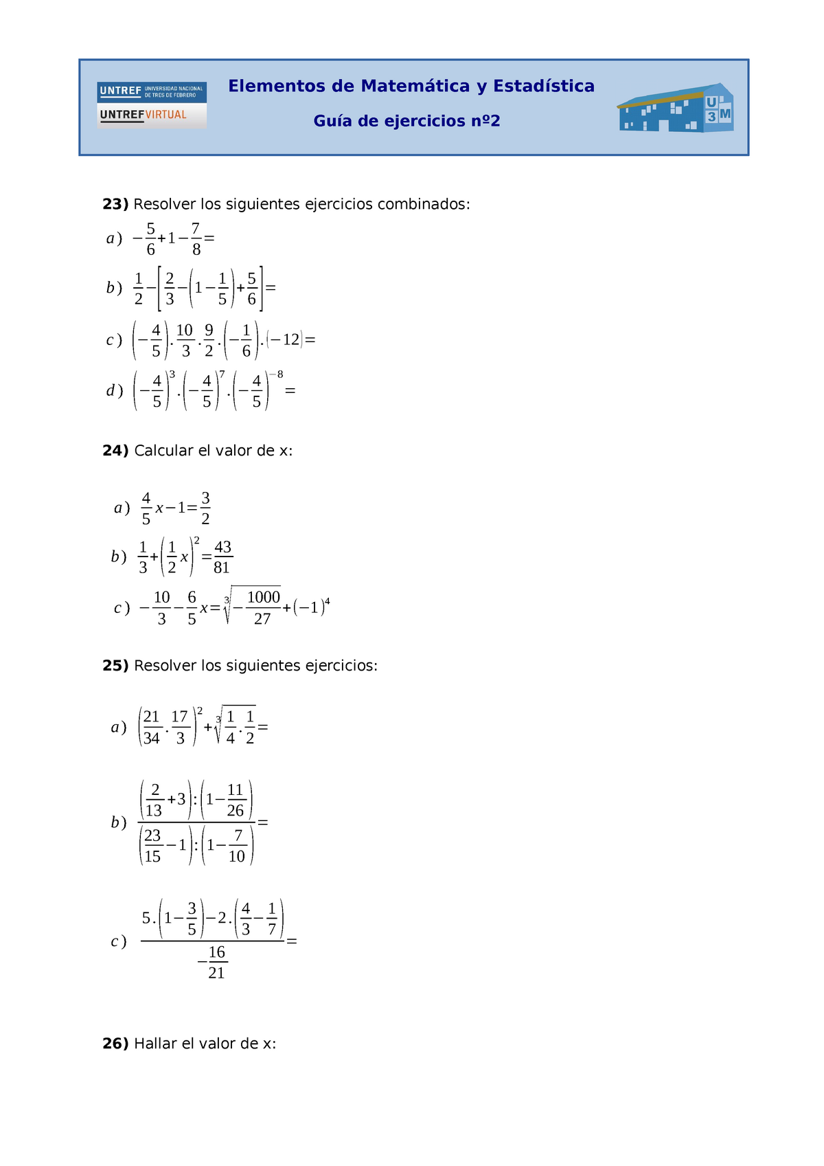 Guia Elementos Matematics Resolver Los Siguientes Ejercicios | The Best ...