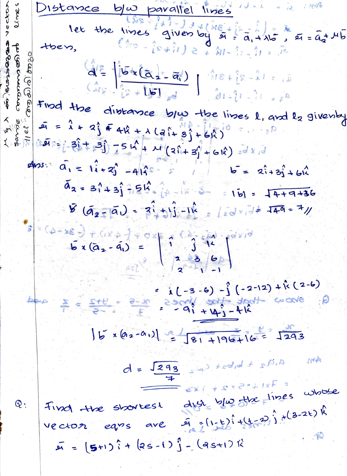 Maths 3-D geometry notes part 2 - Mathematics - Studocu