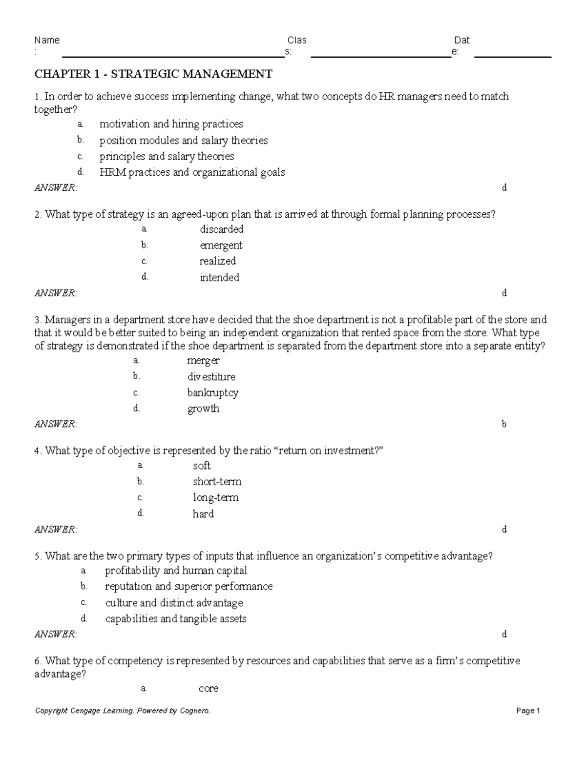 Chapter 1 Strategic Management - : s: e: CHAPTER 1 - STRATEGIC ...