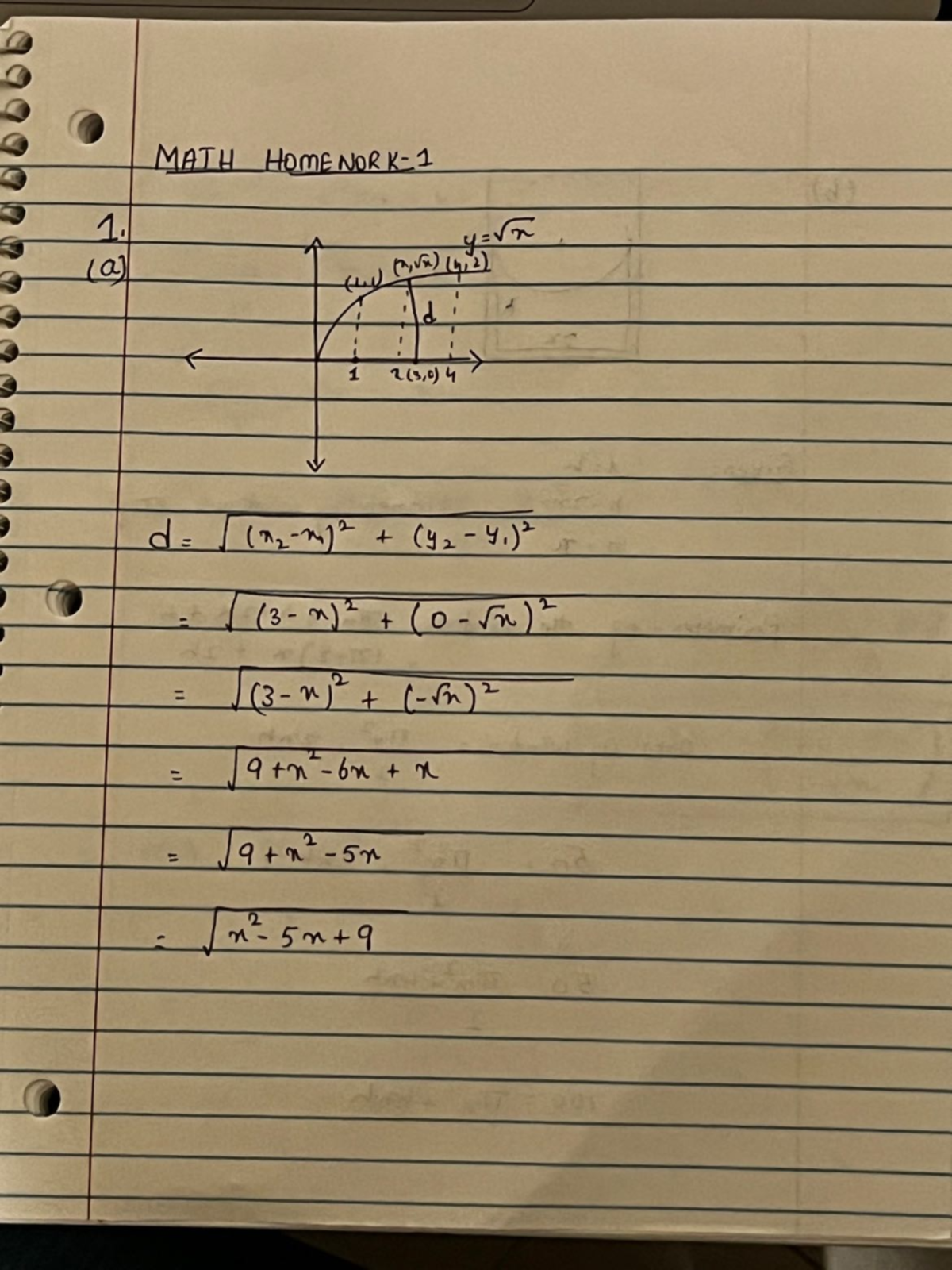 Math homework 1 - MATH 1206 - Fordham University - Studocu