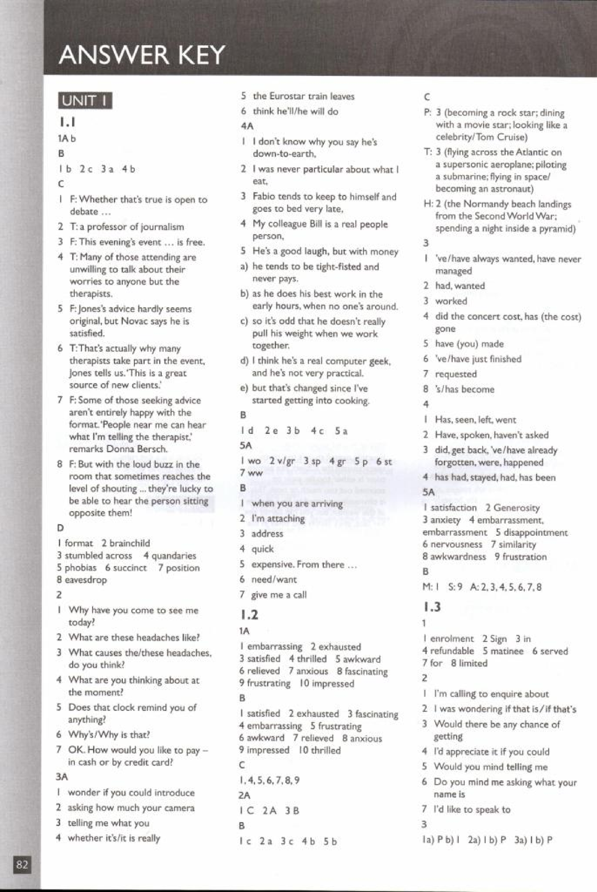 Pdfcoffee - speakout-upper-intermediate-workbook-answer - 1 - Studocu