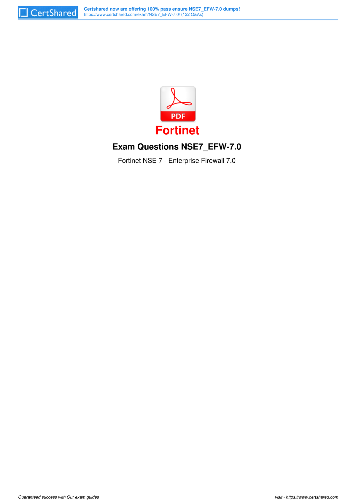 NSE7_EFW-7.2 Unterlage
