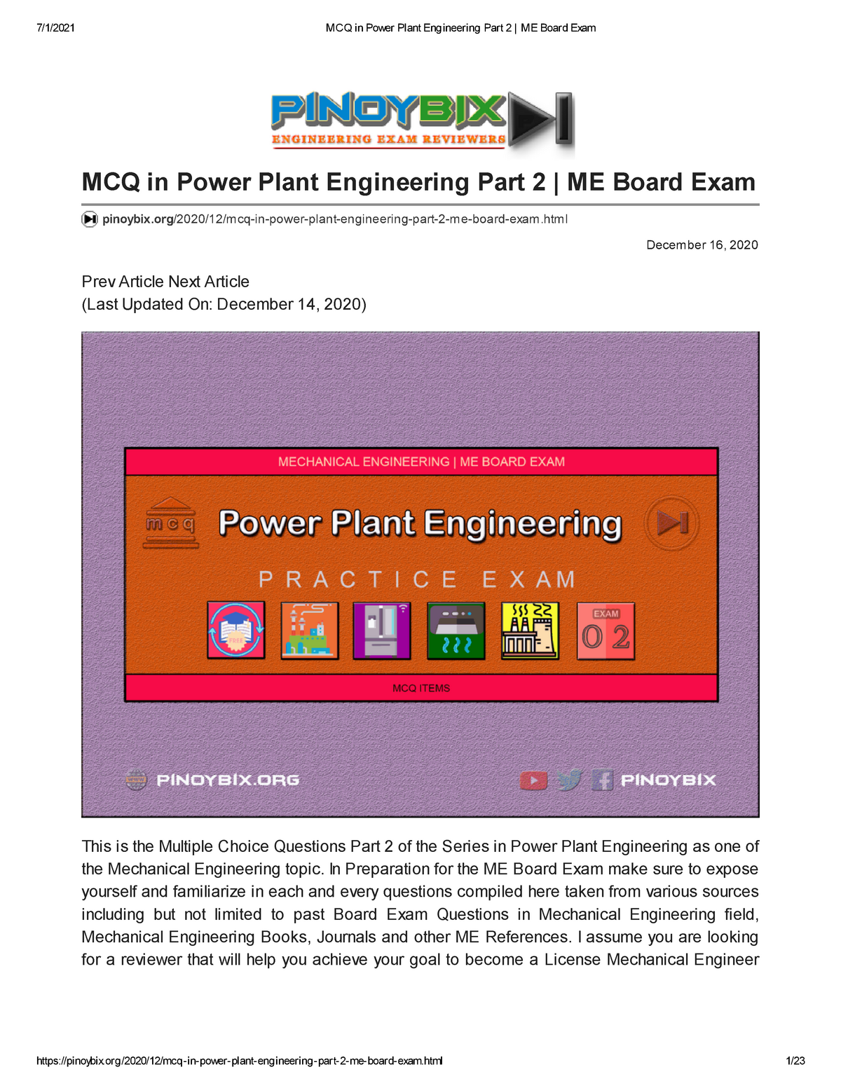 mcq-in-power-plant-engineering-part-2-me-board-exam-december-16-2020