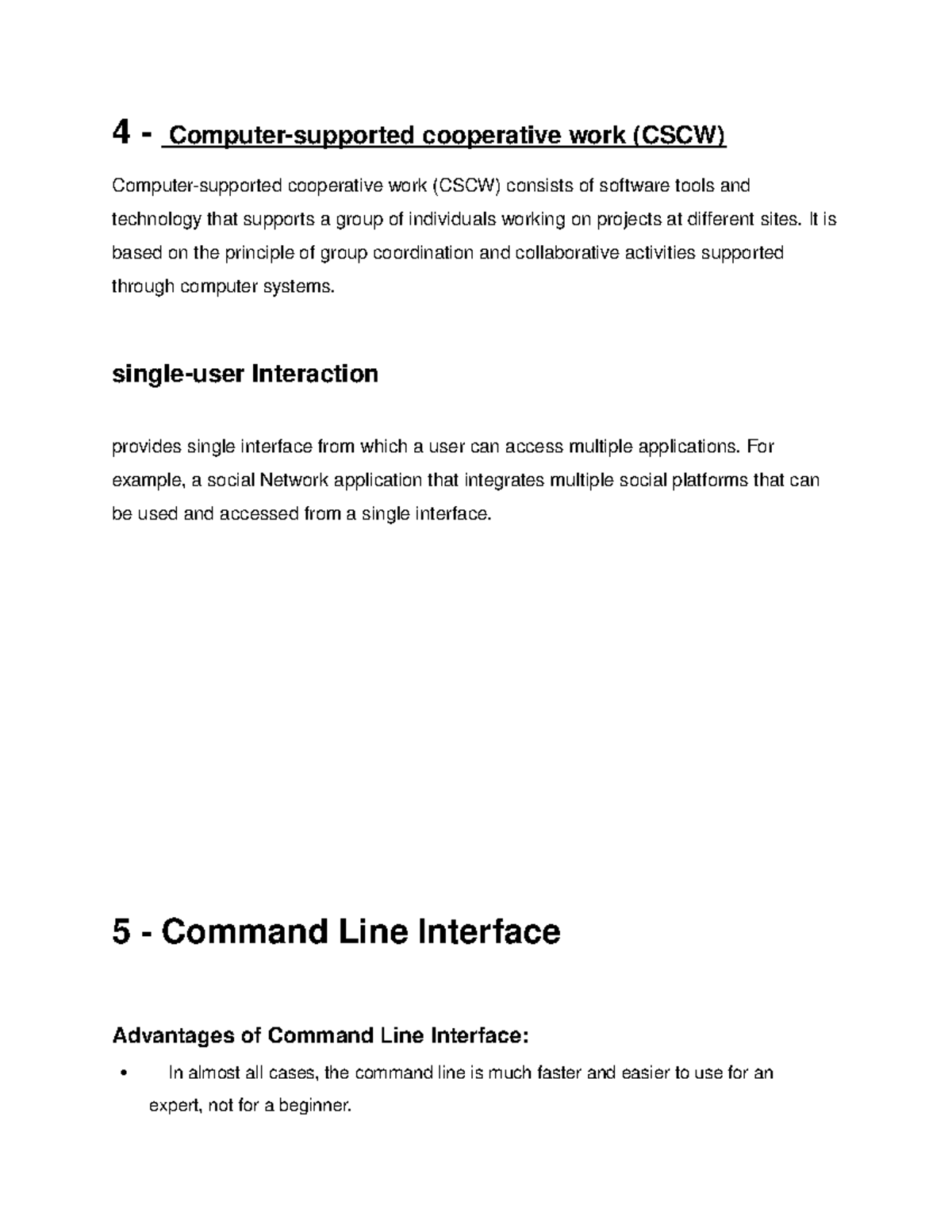 Command Line Interface & Graphical Use Interface - 4 - Computer ...