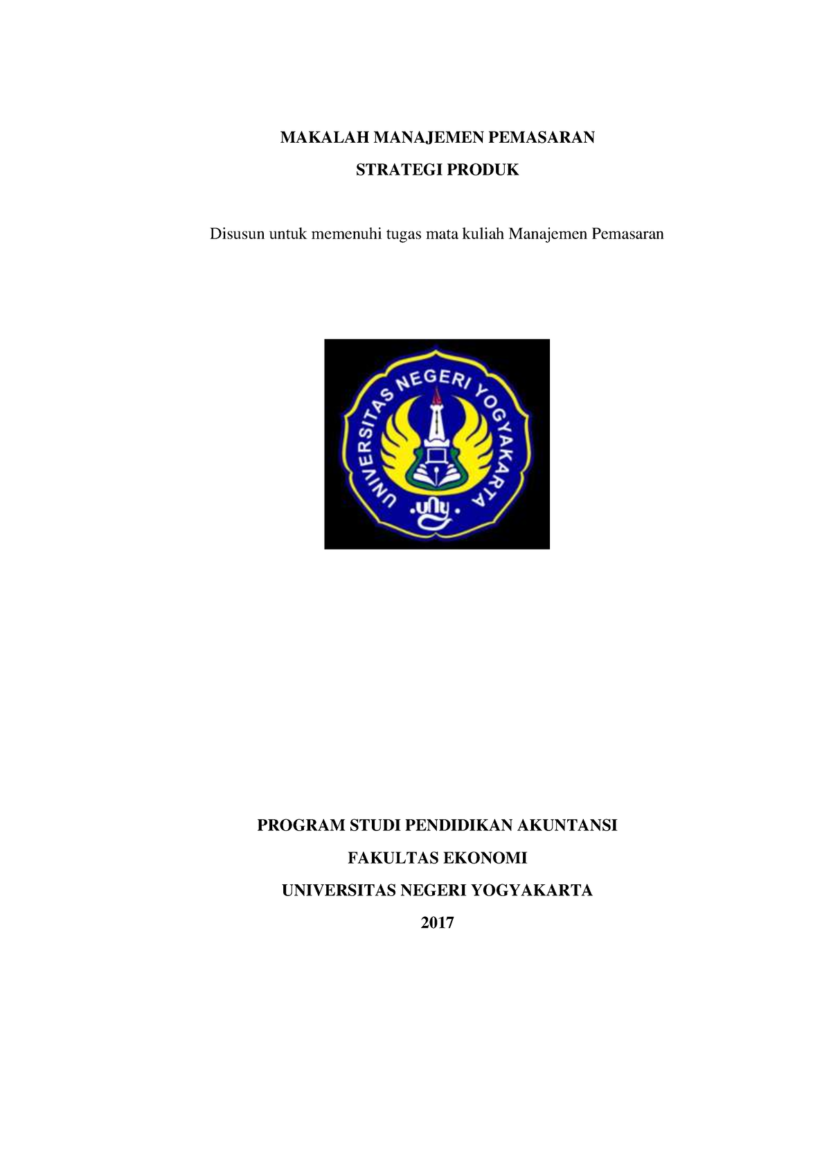 Pemasaran Kelompok 2 Strategi Produk Makalah Manajemen Pemasaran Strategi Produk Disusun 9666