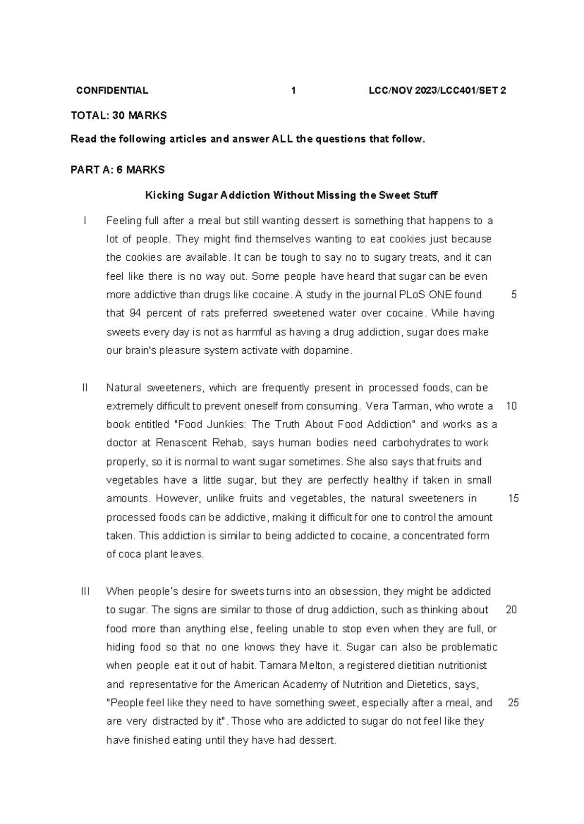 LCC Practical 2 - Practice - CONFIDENTIAL 1 LCC/NOV 2023/LCC401/SET 2 ...