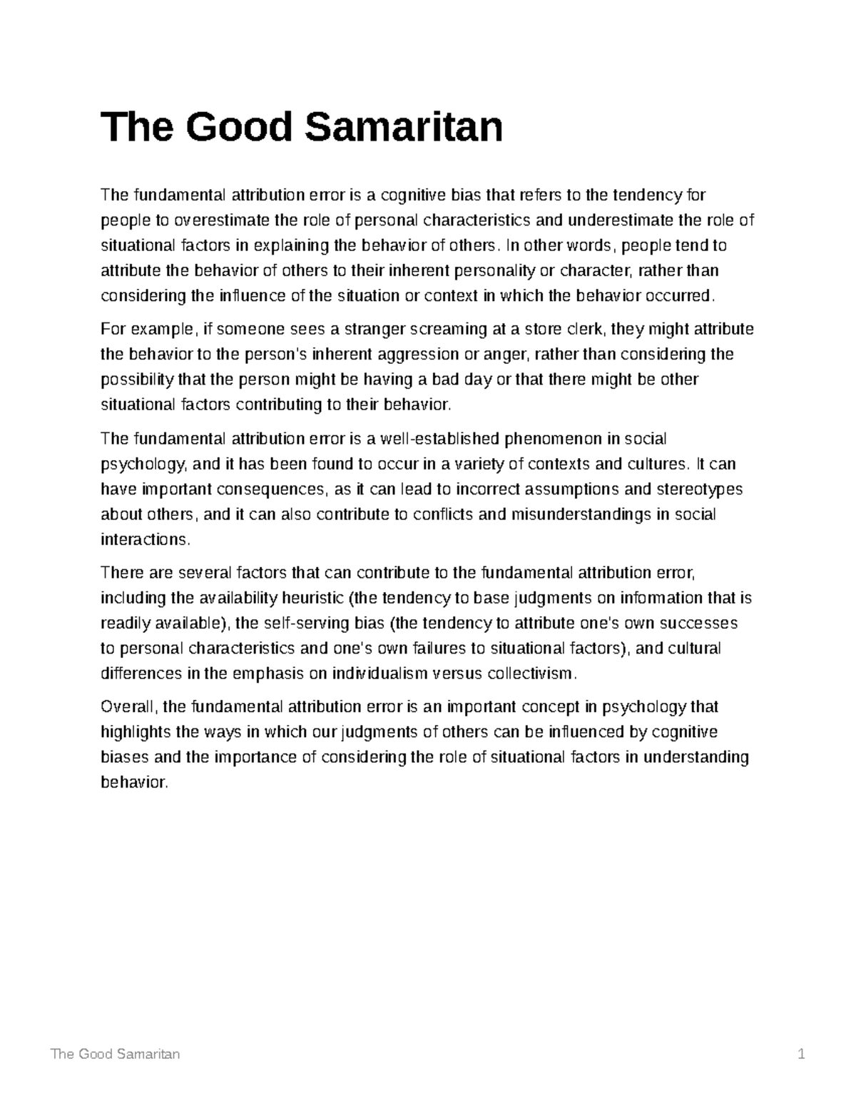 the samaritan essays pdf free download