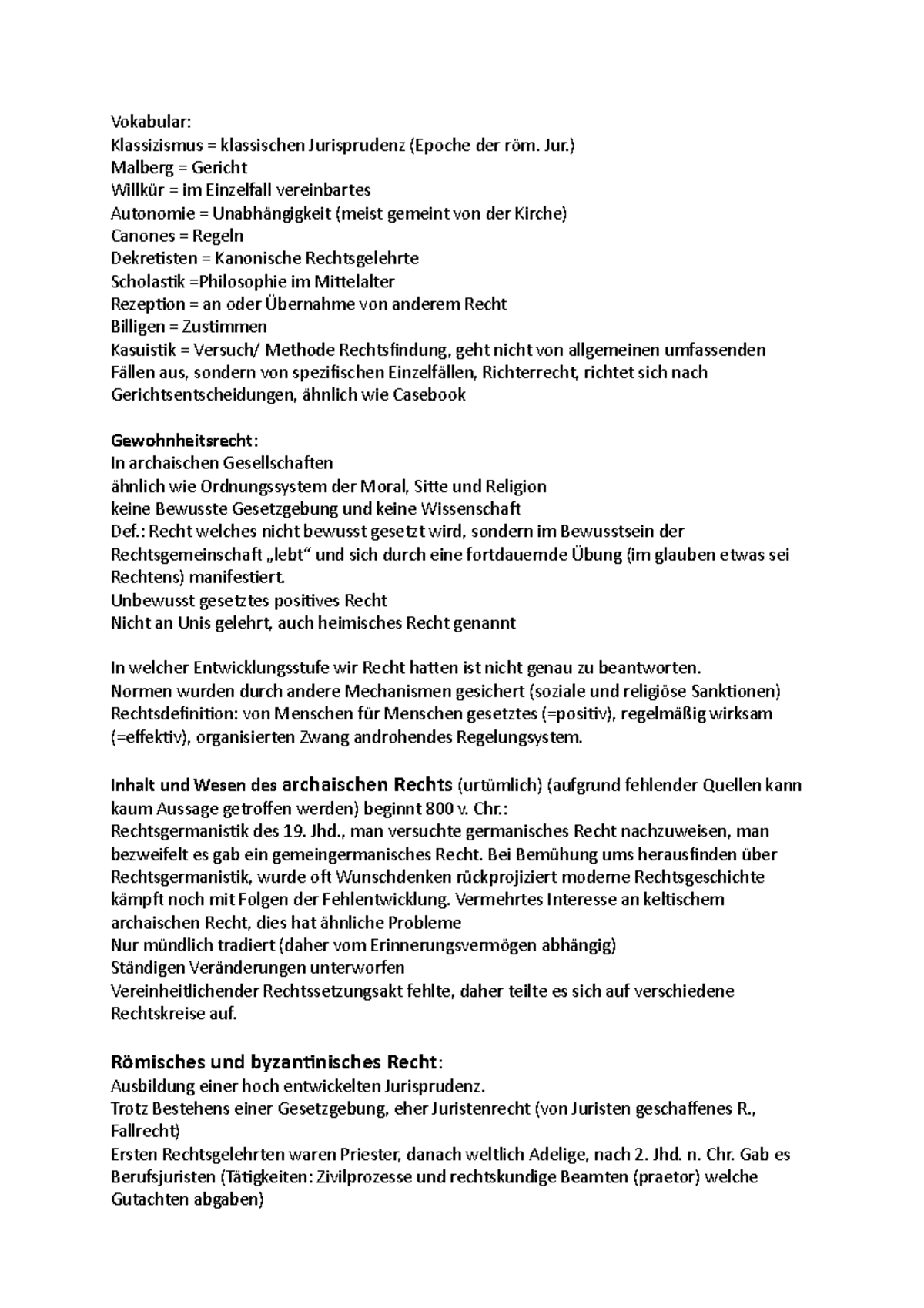 Wissenschaftsgeschichte - Vokabular: Klassizismus = klassischen ...